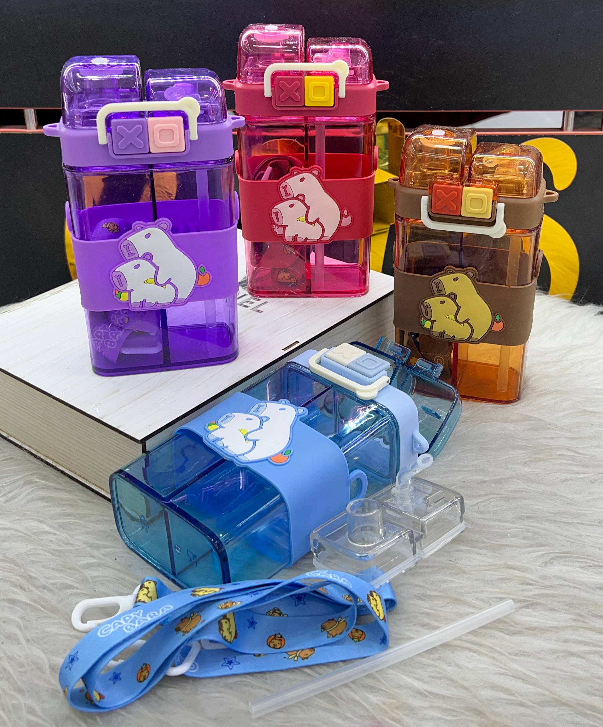 قمقمه دومخزنه خارجی بند دار